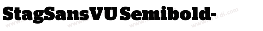 StagSansVU Semibold字体转换